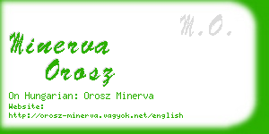 minerva orosz business card